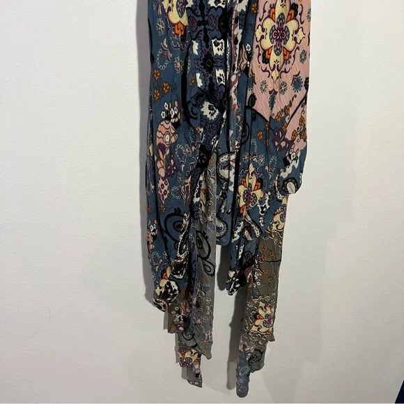Free People Little Wing Mix Print Kimono One Size - Picture 3 of 9